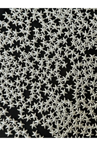 Bijumix Aksesuar 200 Adet Beyaz Sedefli Deniz Yıldızı Akrilik Boncuk – 10 mm ...