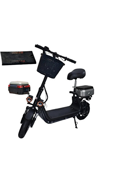 Leno سكوتر كهربائي بقوة 800 واط، بطارية 48 فولت - 15000 مللي أمبير، إطارات مق...