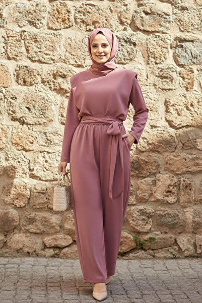 CNG MODA Women's Hijab Padded Wide Leg Suit