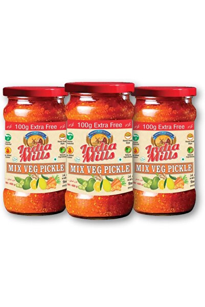 India Mills Mixed Veg NIS Pickle Pack of 3