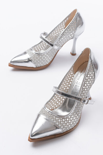 ACMZ SHOES Stiletto Heels with Mesh Details