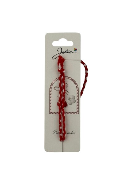 Flippy Brățară împletită roșie și albă