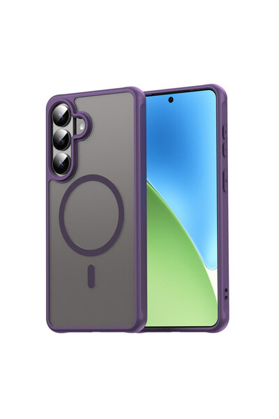 Techsuit Carcasă HaloFrost II MagSafe pentru Samsung Galaxy S26 Plus, violet