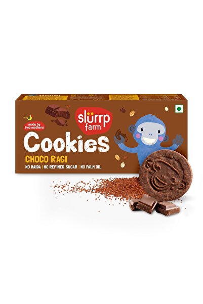 SLURRP FARM Choco Ragi Cookies 80g | Healthy Food for Kids