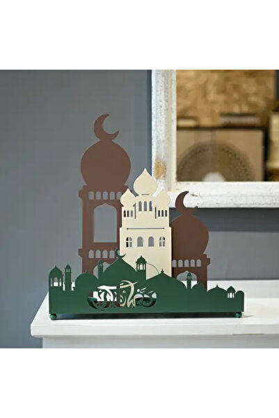 Generic حامل شموع رمضاني بتصميم مسجد