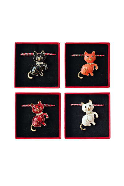 Abundo Set of 4 Aristocrat Cats brooches