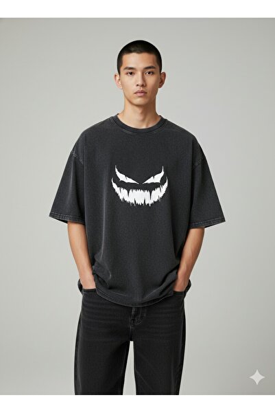 PENTHİLUS Asıt Washed Unisex Oversize T-Shirt - Washed Unisex Oversize T-Shirt