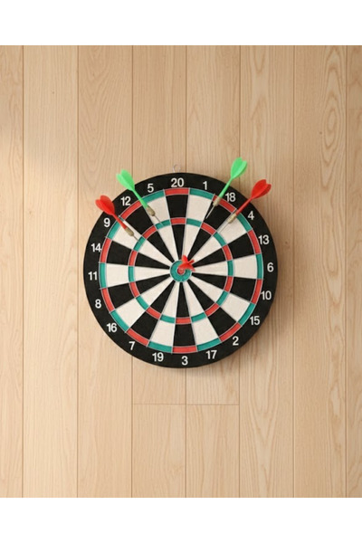 Lisinya 17 Inch Dart Board Stylish Design Durable Construction and Dart Arrow...