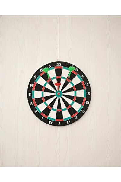 Lisinya 15 Inch Dart Board for Home and Play Arenas Including 4 Dart Arrows -...