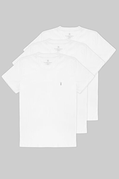 MAXIMILLIAN Tricou pentru bărbați, basic, cu gât crew, din bumbac, croială no...