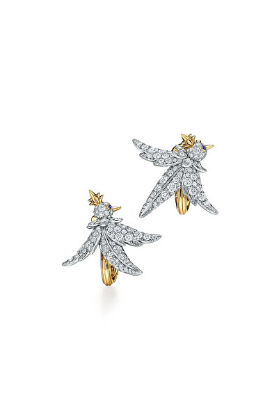 Asteria Jewelry Tiff Brand Model Bird Earrings