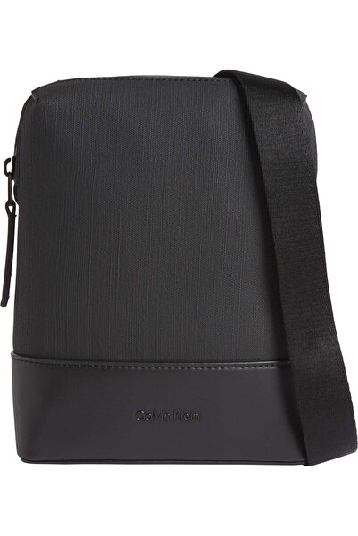 Calvin Klein TECH SENSUAL CONV RE Erkek Siyah Omuz Çanta