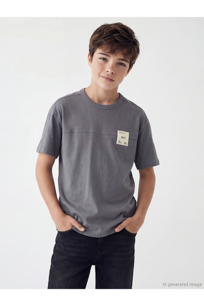 LC Waikiki Peak New Season Crew Neck Printed Boys' T-Shirt