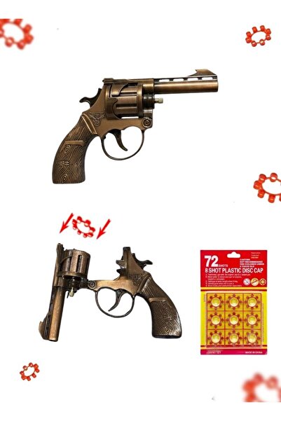 Premium مسدس دوار من سبيكة معدنية مطلية بالبرونز، لعبة أطفال كلاسيكية