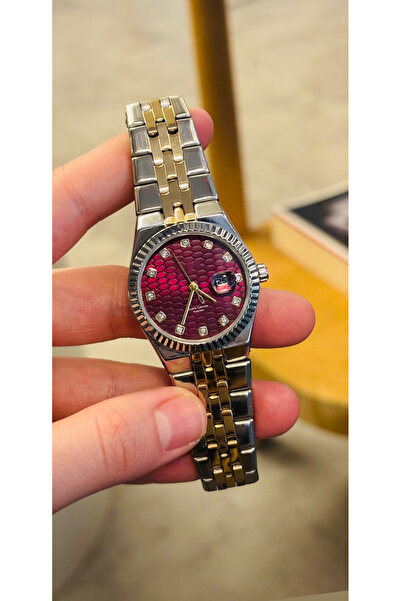 HNF LONDON Women's Dual Color Steel Cord Watch with Calendar