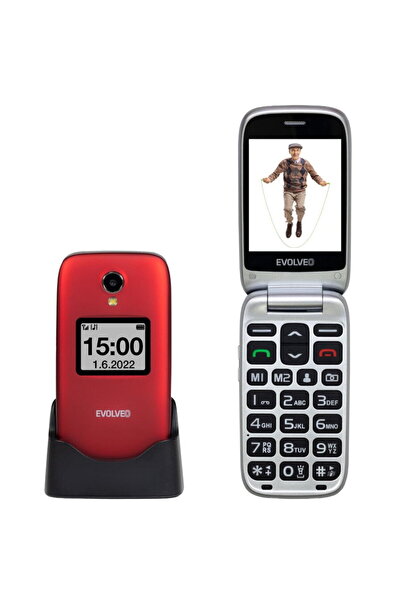 EVOLVEO Telefon EasyPhone FS,rabatabil, 2,8" , pentru seniori cu suport de in...