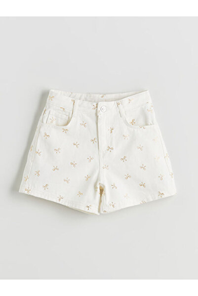LC Waikiki Freezen Store'dan Eşsiz Ürünler I Fiyonk Baskılı Kız Çocuk Jean Şort