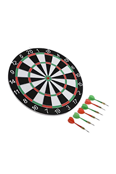 Lisinya Ev ve Oyun Alanları İçin Dart Tahtası 12 İnç 4 Dart Oku Dahil -