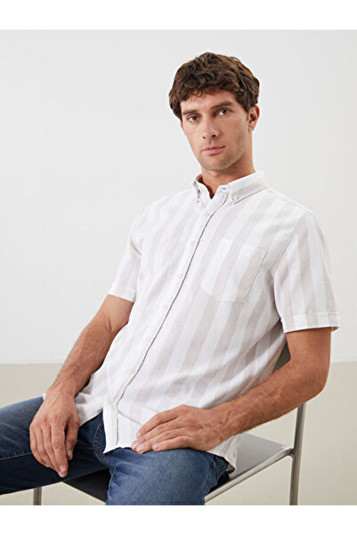 LC Waikiki Regular Fit Dobby Men's Shirt with Pockets
