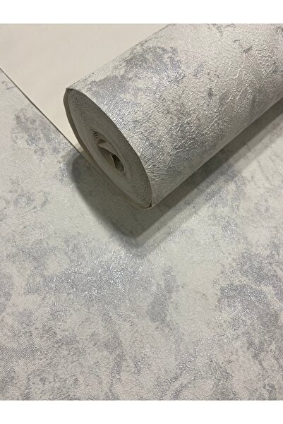 KOÇ YAPI DEKOR Tutkal hediye 16 m2 ithal kabartmalı beyaz üzeri gümüş detay s...