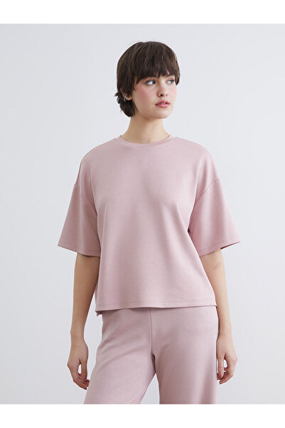 LC Waikiki Ozmarka New Season Crew Neck Soft Touch Oversize Women's T-Shirt