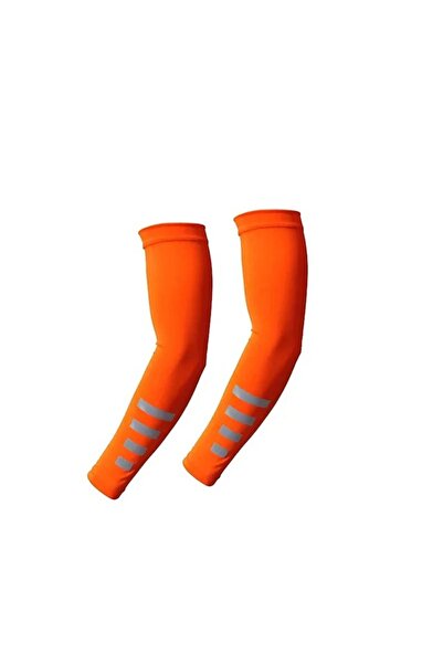 Choice One Size Orange 2Pcs Ice Silk Arm Sleeves for Summer Quick-Drying Brea...