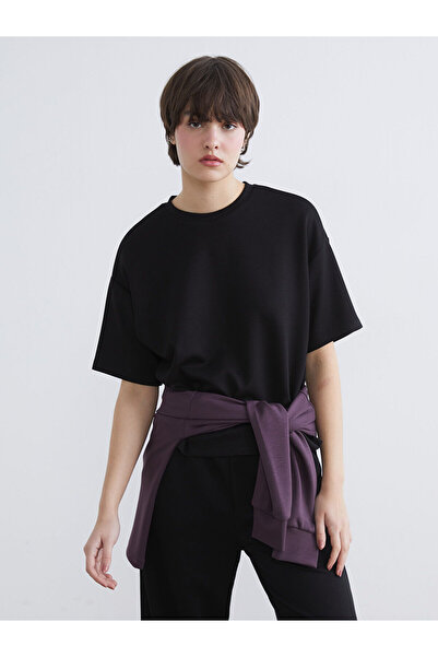 LC Waikiki Ozmarka New Season Crew Neck Soft Touch Oversize Women's T-Shirt