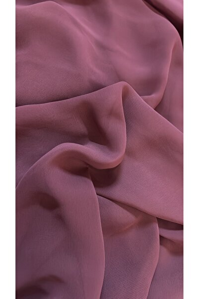 feminen Chiffon Fabric Dark Dusty Rose Color