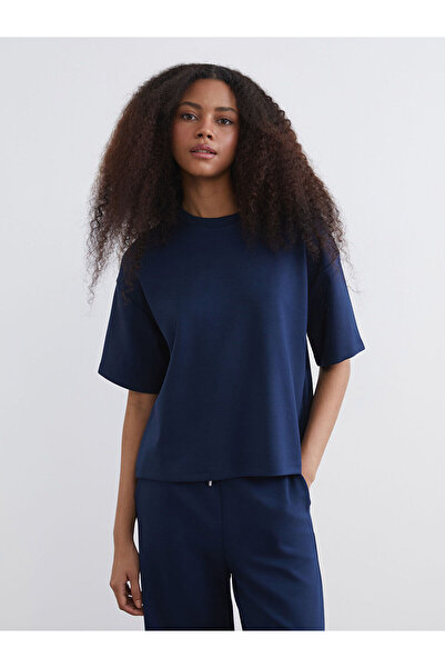 LC Waikiki Peak New Season Crew Neck Soft Touch Oversize Women's T-Shirt