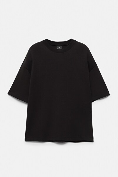 Pull & Bear Kısa kollu interlok sweatshirt