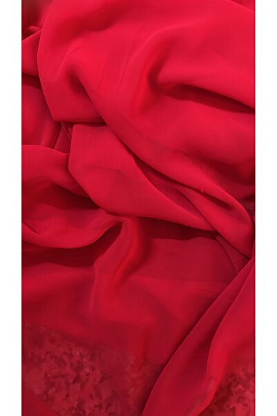 feminen Țesătură din șifon Culoare Roșie