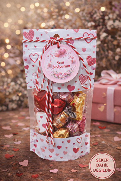 DEKAPAK SET Doypack Şekerleme Hediye Kutusu Seti (Şeker Dahil Değildir) (9x17...