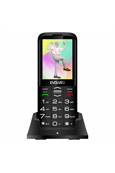 EVOLVEO Telefon mobil EasyPhone XO, pentru seniori, Dual Sim, 2G, Negru