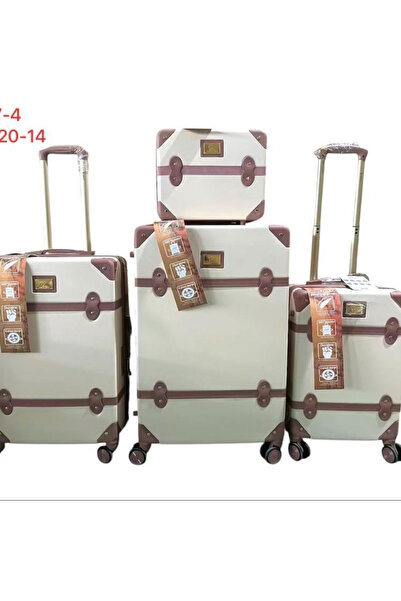 AMENAT Classic pink 4-piece travel bag set