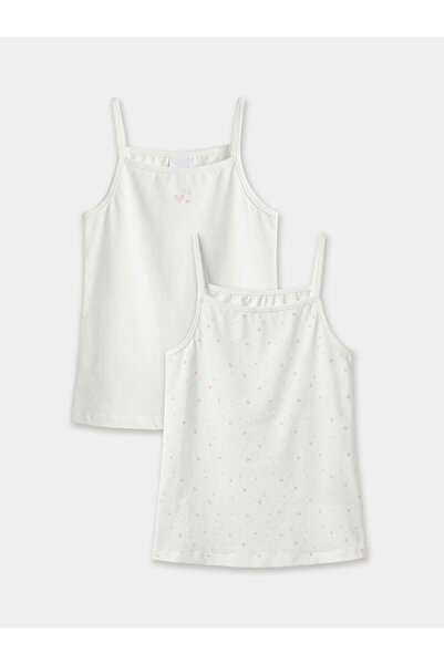 LC Waikiki RMZ GİYİM FARKİLY قميص رياضي للفتيات بياقة مربعة وحزام من الخيط، ق...