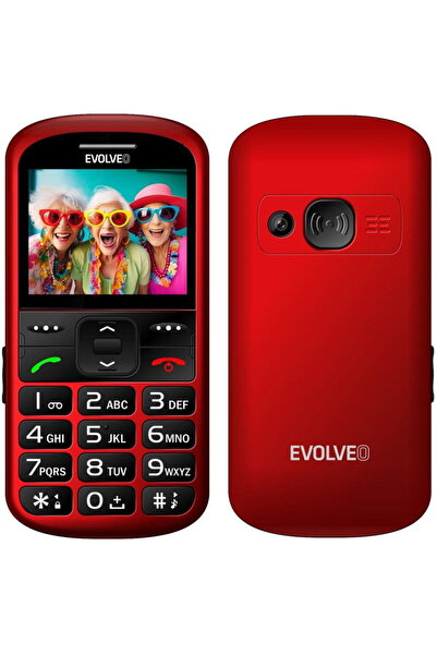 EVOLVEO EasyPhone XS, mobile phone for seniors, Red