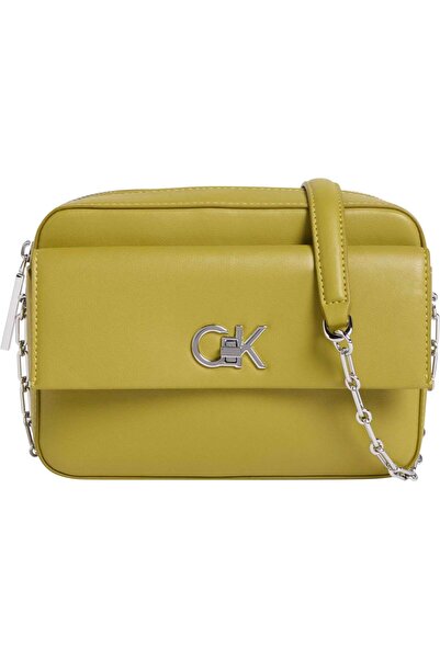 Calvin Klein CK POCKET CAMERA BAG, M1E Sarı Kadın Çanta