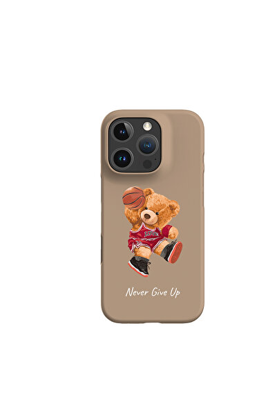 KaffCase حافظة إطلاق مطبوعة بتصميم دب تيدي لا ينفك عنده أمل، متوافقة مع آيفون...