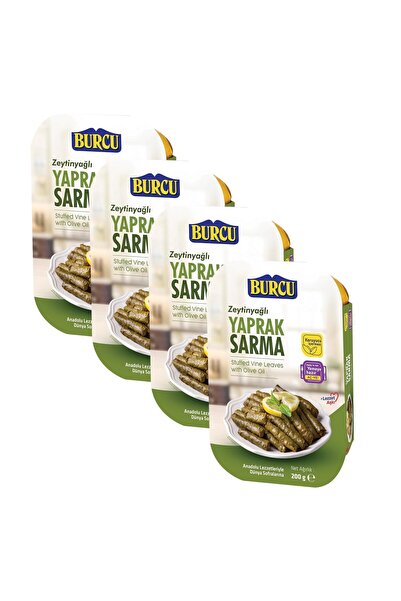 BURCU Zeytinyağlı Yaprak Sarma 200 gr x 4 Adet