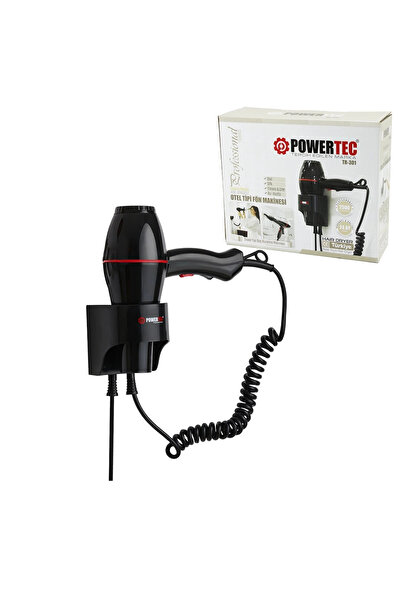 shopwave Hotel Type Hair Dryer with Hanger Wall Mounted 2500W Spa - Fitness G...