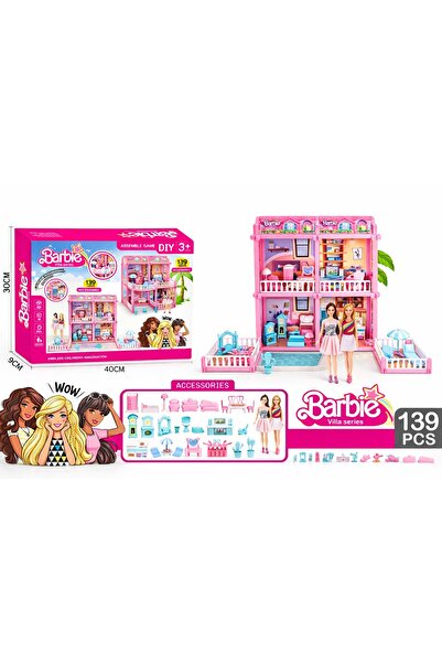 Barbie Barbie Luxury Villa (DIY) for Girls - 139-Piece Huge Dream House Toy w...