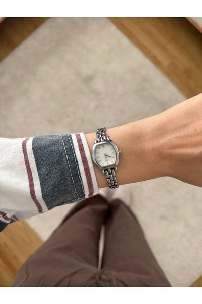 MERW Jane Model Silver Color Metal Cord Vintage Series Women Wrist Watch