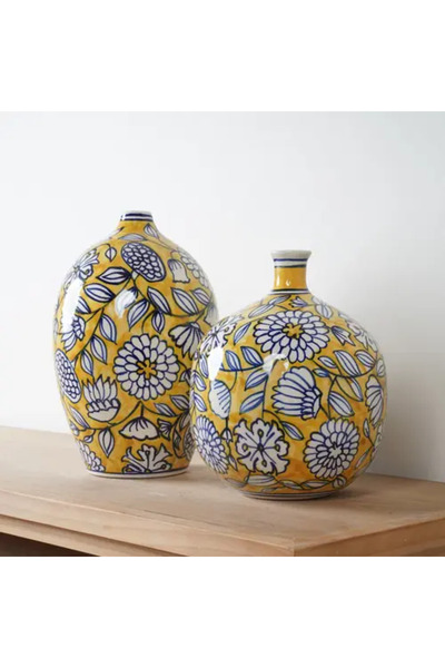 Generic Ceramic Vase with Colorful Decorations