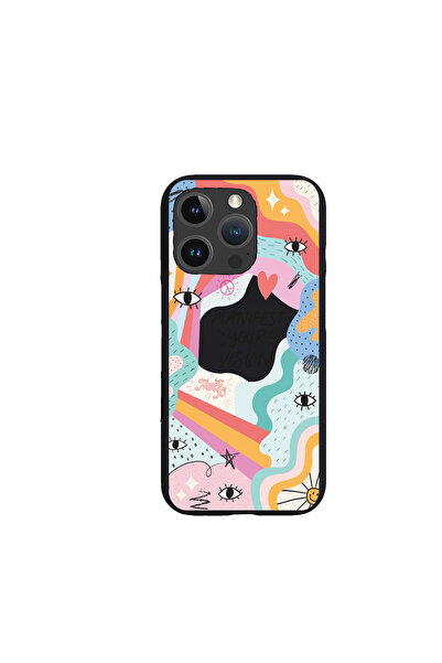 KaffCase غطاء هاتف سيليكون فاخر متوافق مع آيفون 16 برو، يحمل عنوان "أظهر رؤيتك"