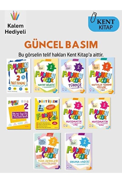 Fenomen Yayıncılık Fenomen Çocuk - Matematik - Türkçe - Hayat Bilgisi - Tüm D...