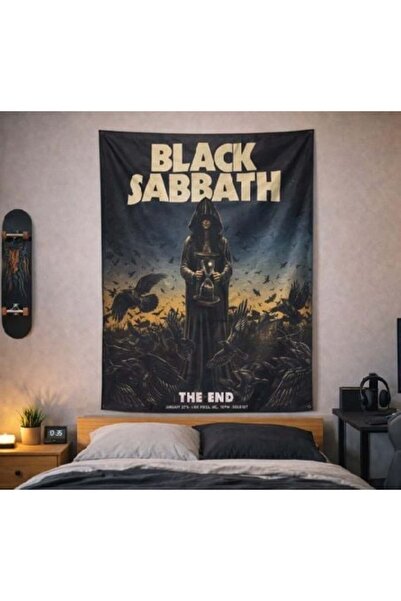 Metal Giyim Black Sabbath Wall Tapestry