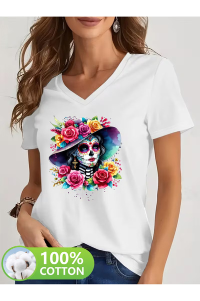 YUNAYT ΓΥΝΑΙΚΕΙΟ ΜΠΛΟΥΖΑΚΙ ΜΕ ΛΑΜΨΗ ΣΕ ΣΧΗΜΑ V ΚΑΙ ΣΤΑΜΠΑ