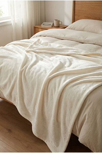 Daisy Çift Kişilik Soft Peluş Battaniye Yatak Örtüsü Sıcak Tutan Yumuşak 200x220