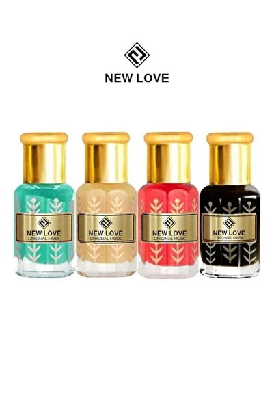 New Love مجموعه المسك مركزه، مسك الغزال، الروز، الفنلا، البودر 6مل