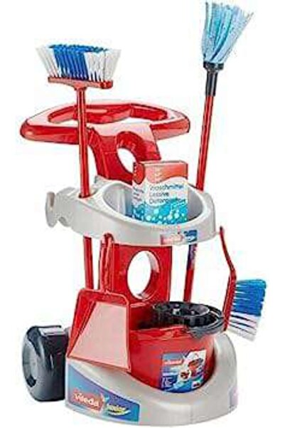 Theo Klein Cărucior cu accesorii de uz casnic - Vileda